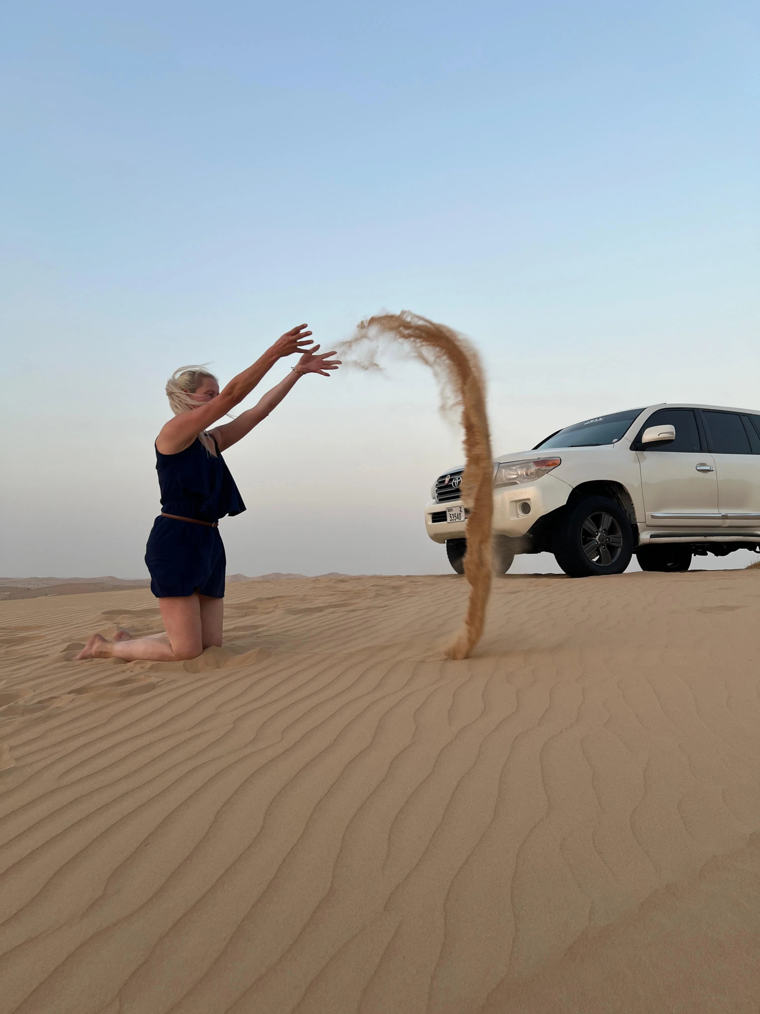 Desert photography on an Abu Dhabi safari