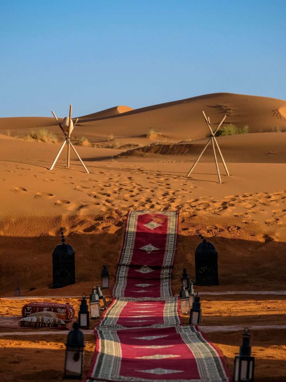 Guests enjoying VIP Desert Safari in Abu Dhabi with private seating and luxury setup